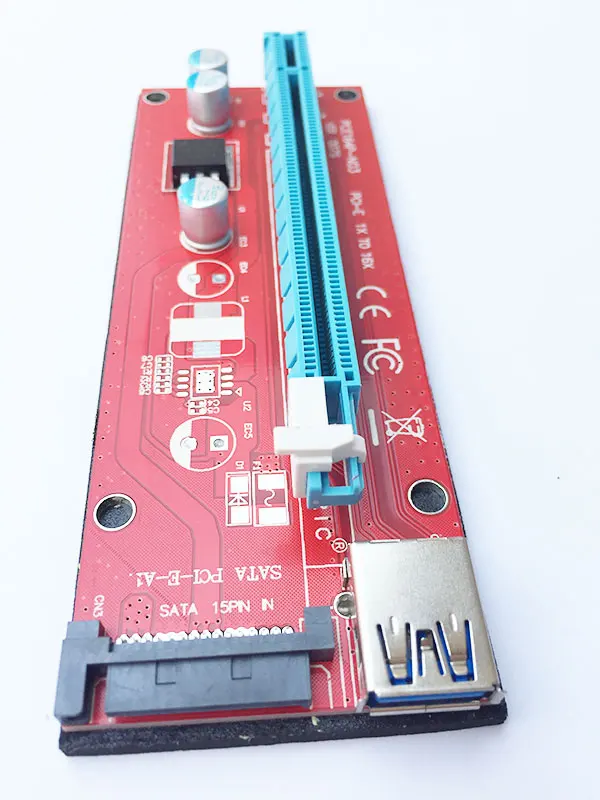 VER 007S PCI E Riser card 1x to 16x удлинитель с USB 3 0 60 см для BTC Mining machine|Коннекторы и разъёмы| |