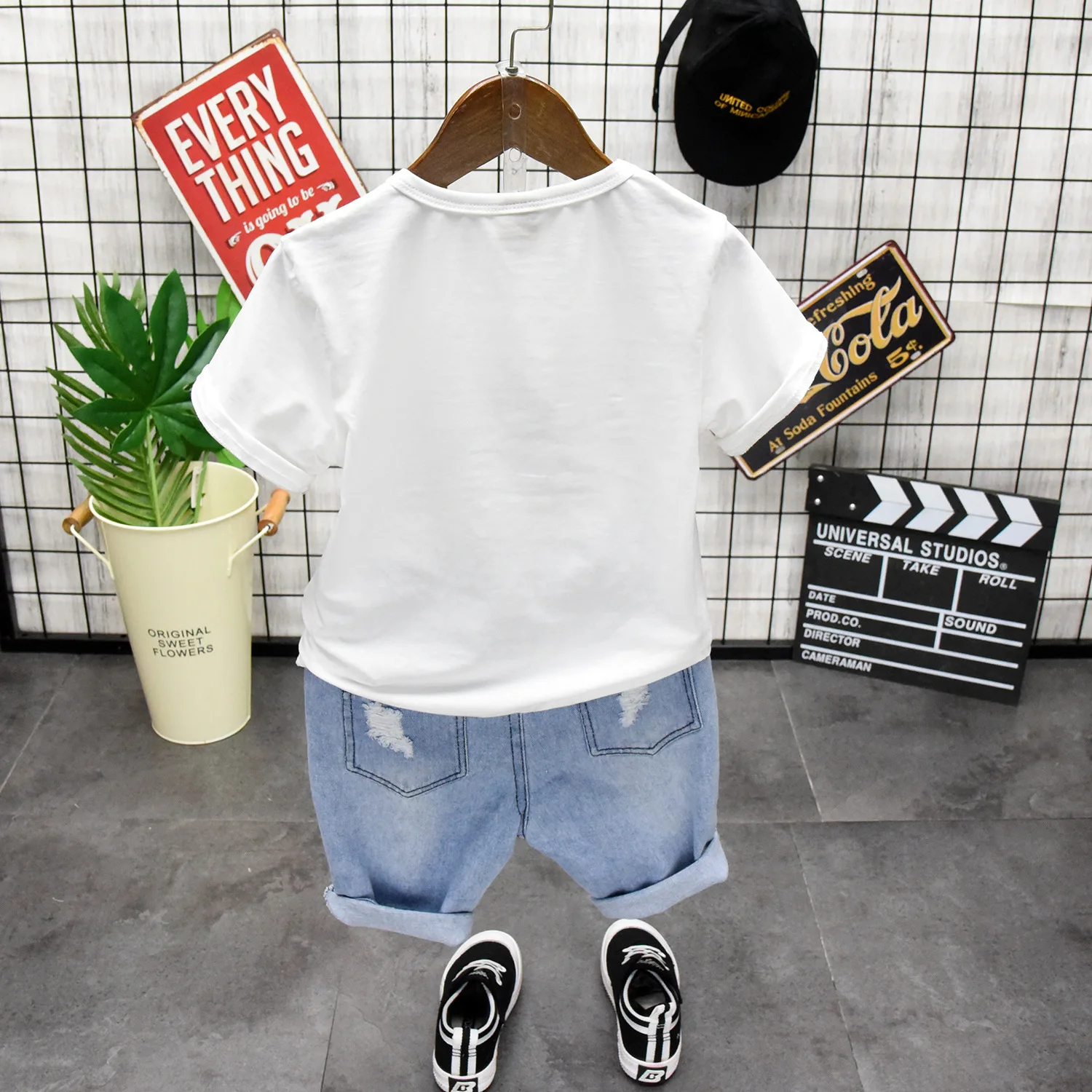 Футболка с блестками для маленьких мальчиков Новинка лета 2019 Детская футболка