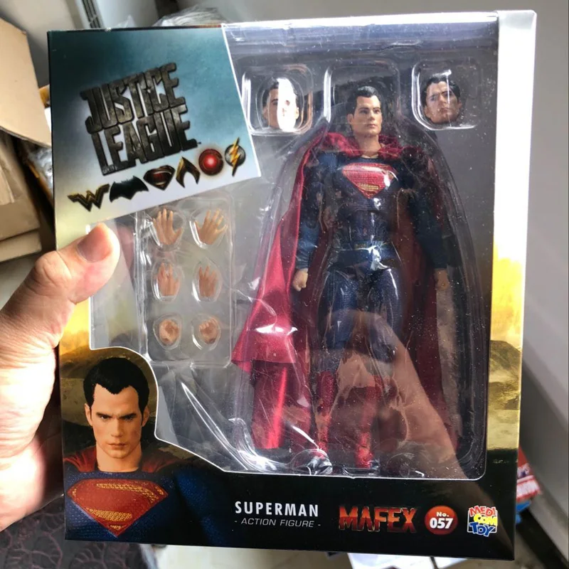 16 см DC Супермен MAFEX 057 Лига Справедливости Супер человек Коллекционная модель BJD