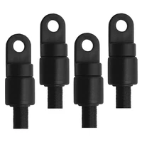 4pcs diy black nylon rope end stop for 14 kayak elastic bungee rope shock cord weather resistance for canoe boat accessories
