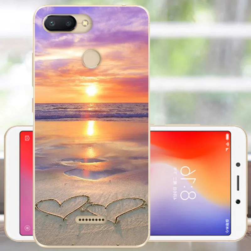 Защитный чехол FANATU для Xiaomi Redmi 6, мягкий силиконовый чехол с милым принтом, бампер для Redmi 6, чехол 5,45, чехол для Xiomi Redmi 6, чехол для телефона - Цвет: HYX