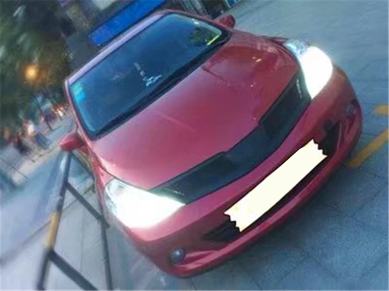 Использовать для Nissan Tiida гоночные грили 2008 09 10 лет углеродное волокно Refitt Передняя Центральная гоночная решетка крышка аксессуары без логотипа автомобиля