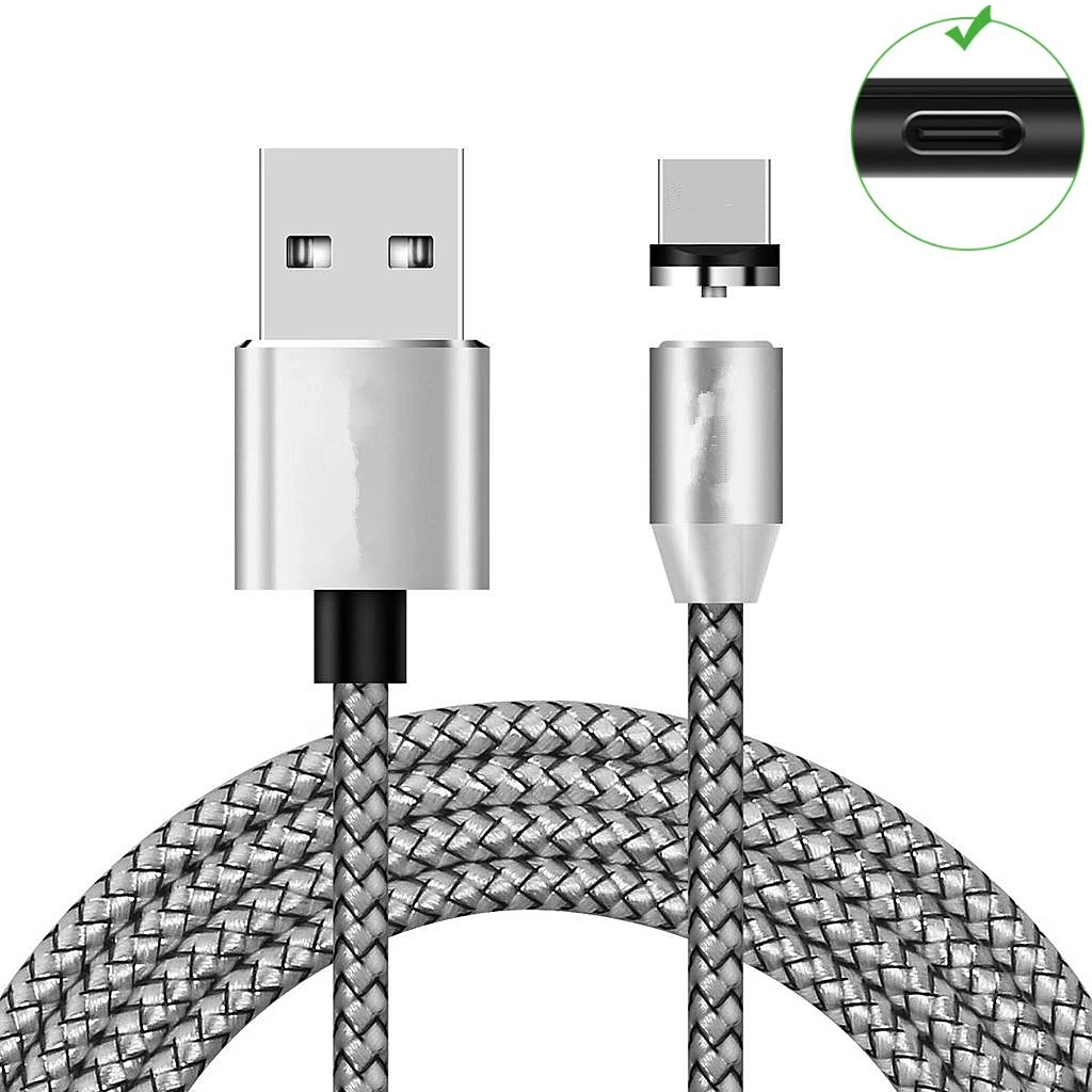 Магнитный зарядный кабель USB Type C для honor 20 10 V20 Sony Xperia 1 XZ3 L1 L2 L3 XZ XZs XZ1 XZ2 Premium X Compact XA1