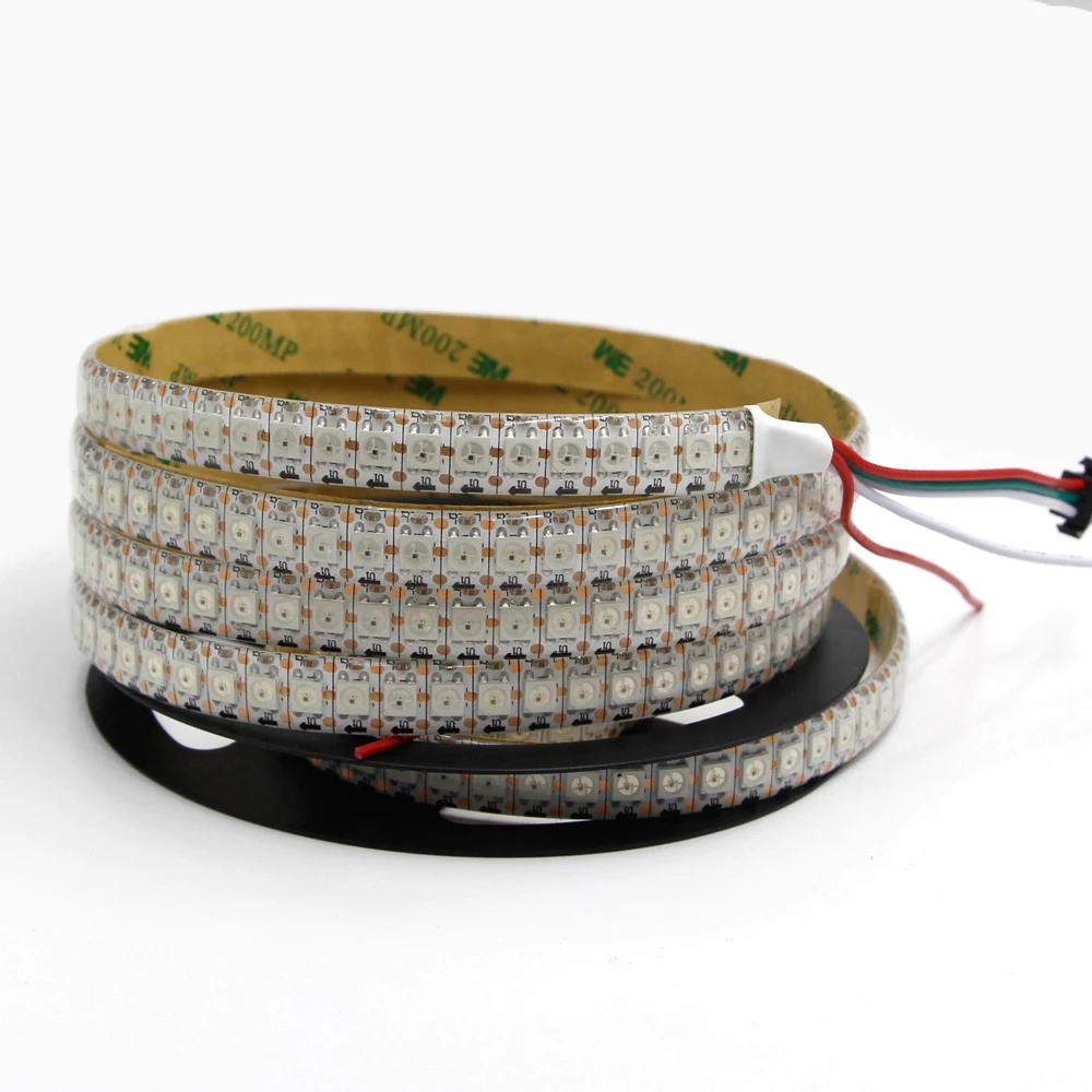 WS2812B умный светодиодный светильник WS2812 IC 5 в черный/белый PCB Индивидуально адресуемый IP30/IP65/IP67 водонепроницаемый RGB лампа