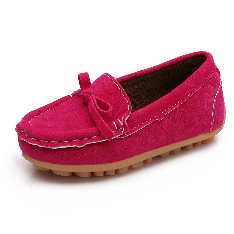 hot pink Лидер продаж; модная детская обувь; тонкие туфли для мальчиков и девочек; Детские повседневные кроссовки; лоферы на плоской подошве; мягкая дышащая обувь для детей 2-10 лет - Цвет: hot pink