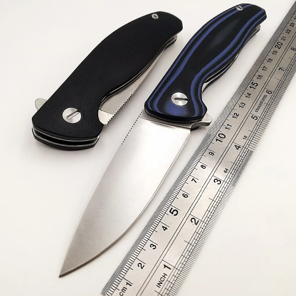 Складной тактический нож JSSQ Bear G10 ручка флиппер карманные ножи для выживания