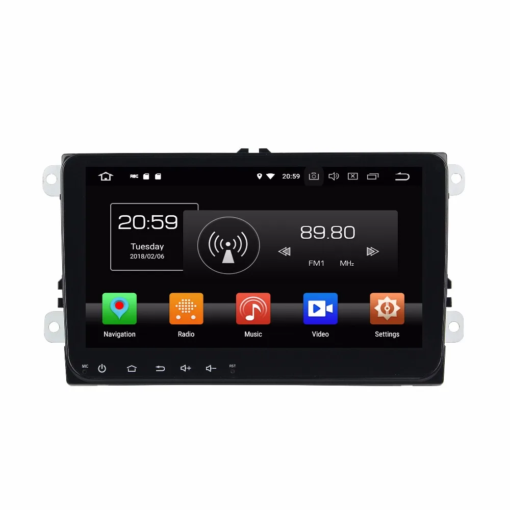 KLYDE 9 &quot2 Din 8 ядер Android 0 для VW Универсальный Автомобильный мультимедийный плеер