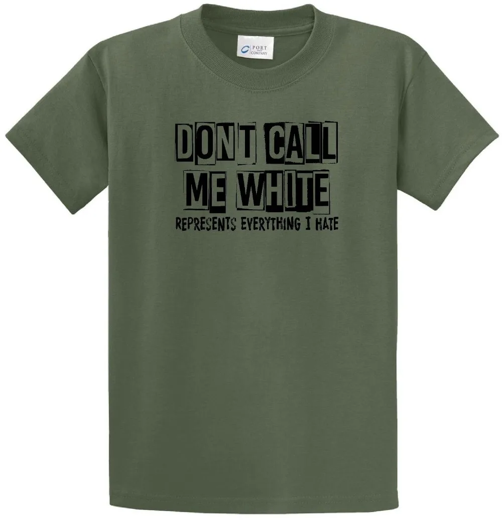 Белая футболка Don Call Me не зови меня борец за политику Анти расизм ноfx Fan Artnew Fashion