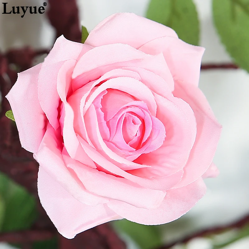3 м длина розы свадебные искусственные из ротанга шелк Моделирование Цветок