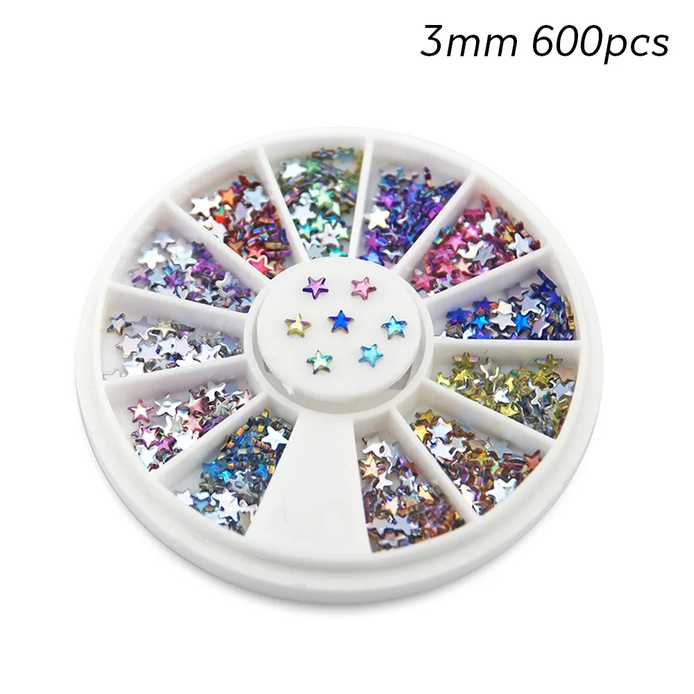 Стразы для ногтей Rolabling Star Rainbow Diamond, акриловые украшения, аксессуары для ногтей, маникюрные Стразы