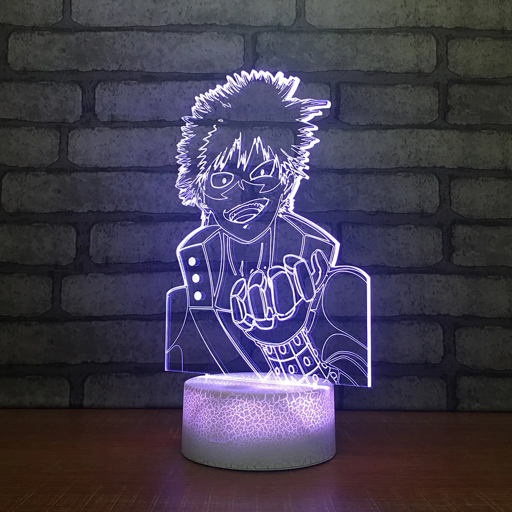 

My Hero Academia 3D LED RGB Night Light 7 Color Change Desk Light Action Figures 351 Boys Girls Christmas Toys