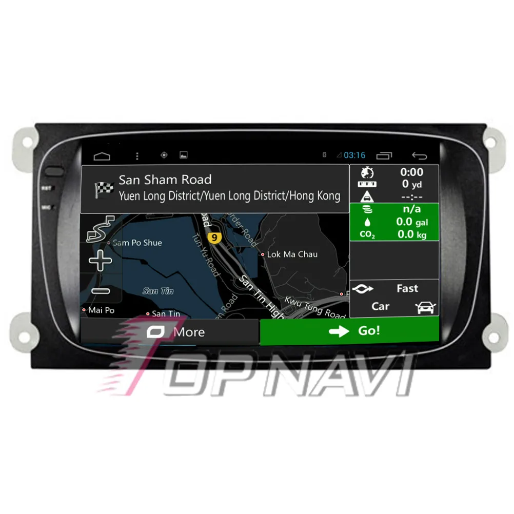 Автомобильный GPS навигатор Topnavi 4 ядра Android 6 0 для Ford Focus Авторадио мультимедиа