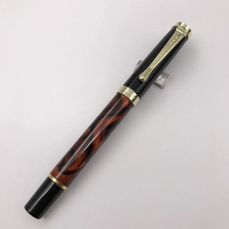 Золотой зажим, перьевая ручка Jinhao 500, 1 шт./лот, 0,5 мм, студенческая практика, каллиграфия, чернильные ручки, школьные офисные принадлежности