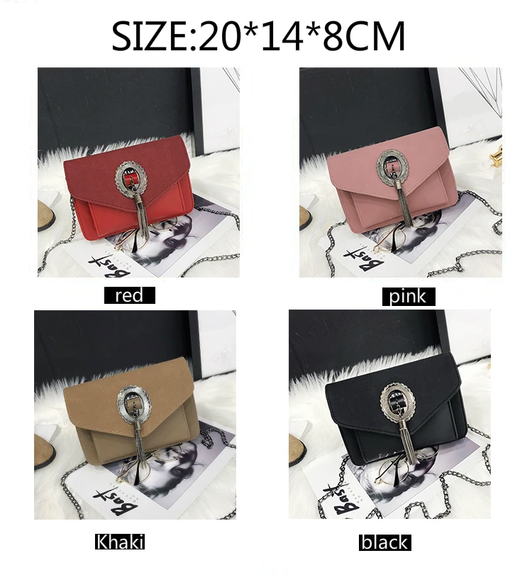 Для женщин сумка украшения из металла Ретро кисточкой Crossbody Сумки Женская мода