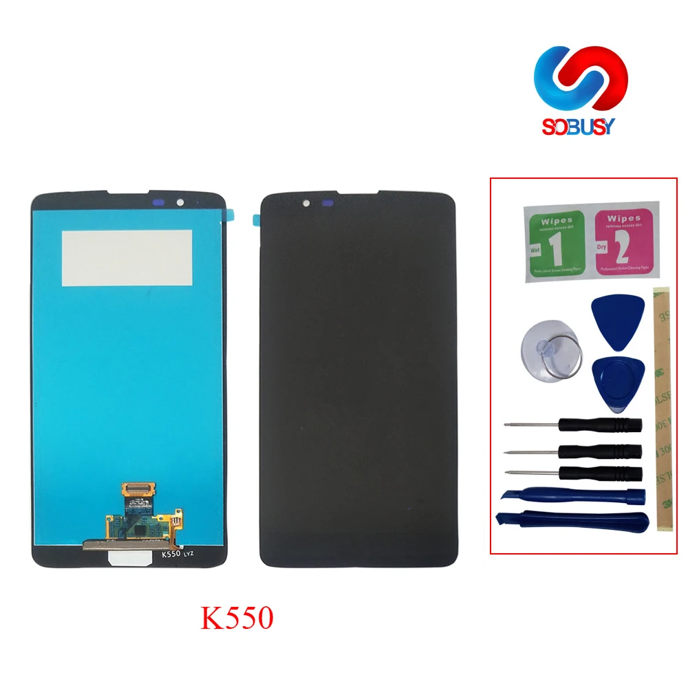 Для LG K530F K535N Полный ЖК дисплей для Stylo 2 Plus 4G K550 MS550 сенсорный экран Стекло TELA