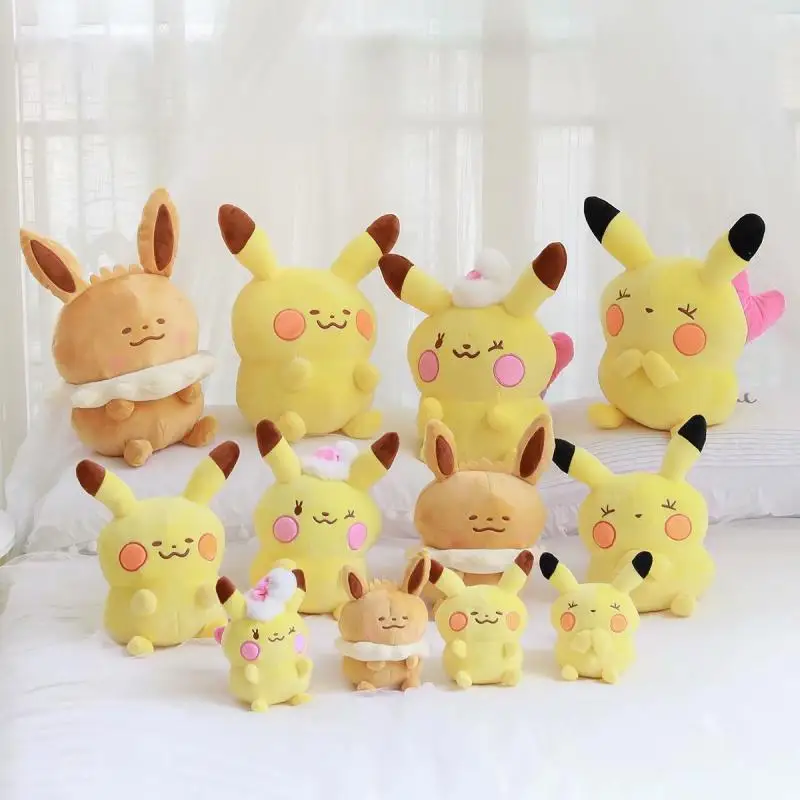 Мультяшная плюшевая подушка Picachu 20 40 см набивные куклы с героями мультфильмов