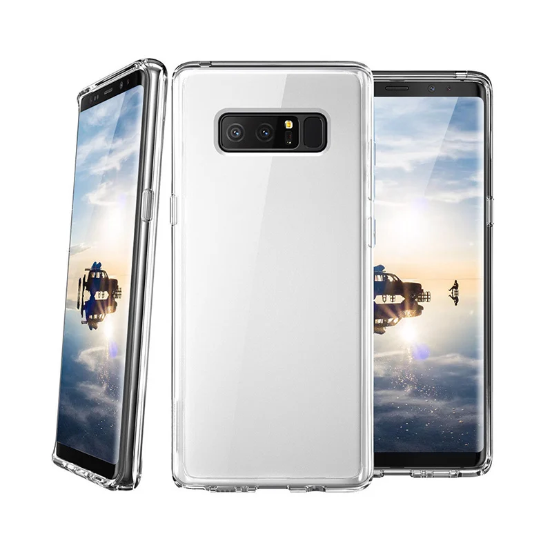 Чехол для мобильного телефона ударопрочный плотный прозрачный Samsung S8 S9 Plus Note8