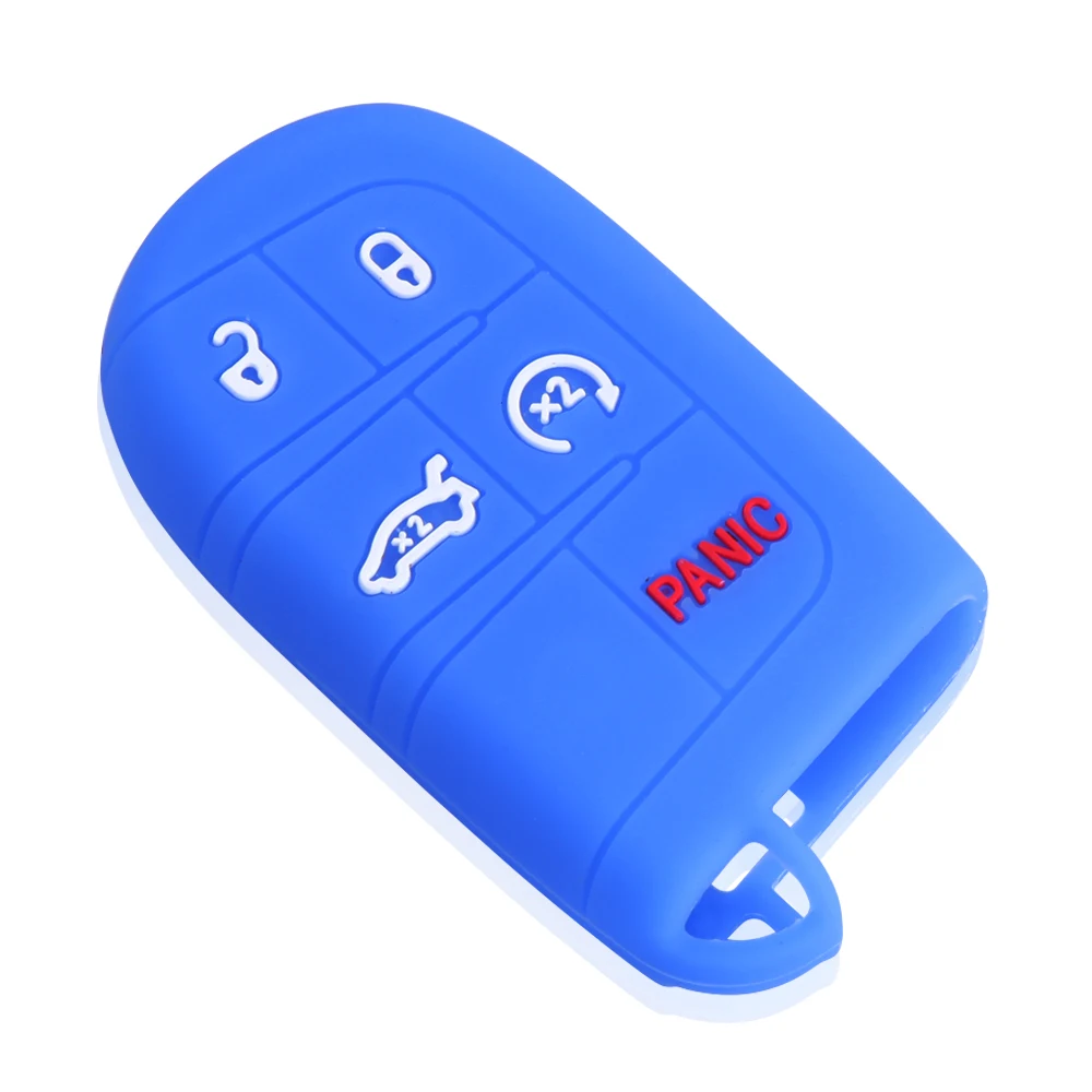 Силиконовый чехол для ключей от машины JEEP Grand Cherokee Dodge JCUV Дарт Journey Chrysler 300C Fiat 5