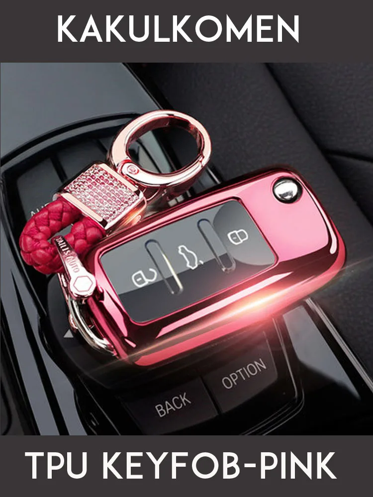Чехол для ключей автомобиля для Volkswagen VW Golf Bora Jetta POLO GOLF Passat Touran Ibiza Leon Octavia, полностью защищающий ТПУ мягкий чехол