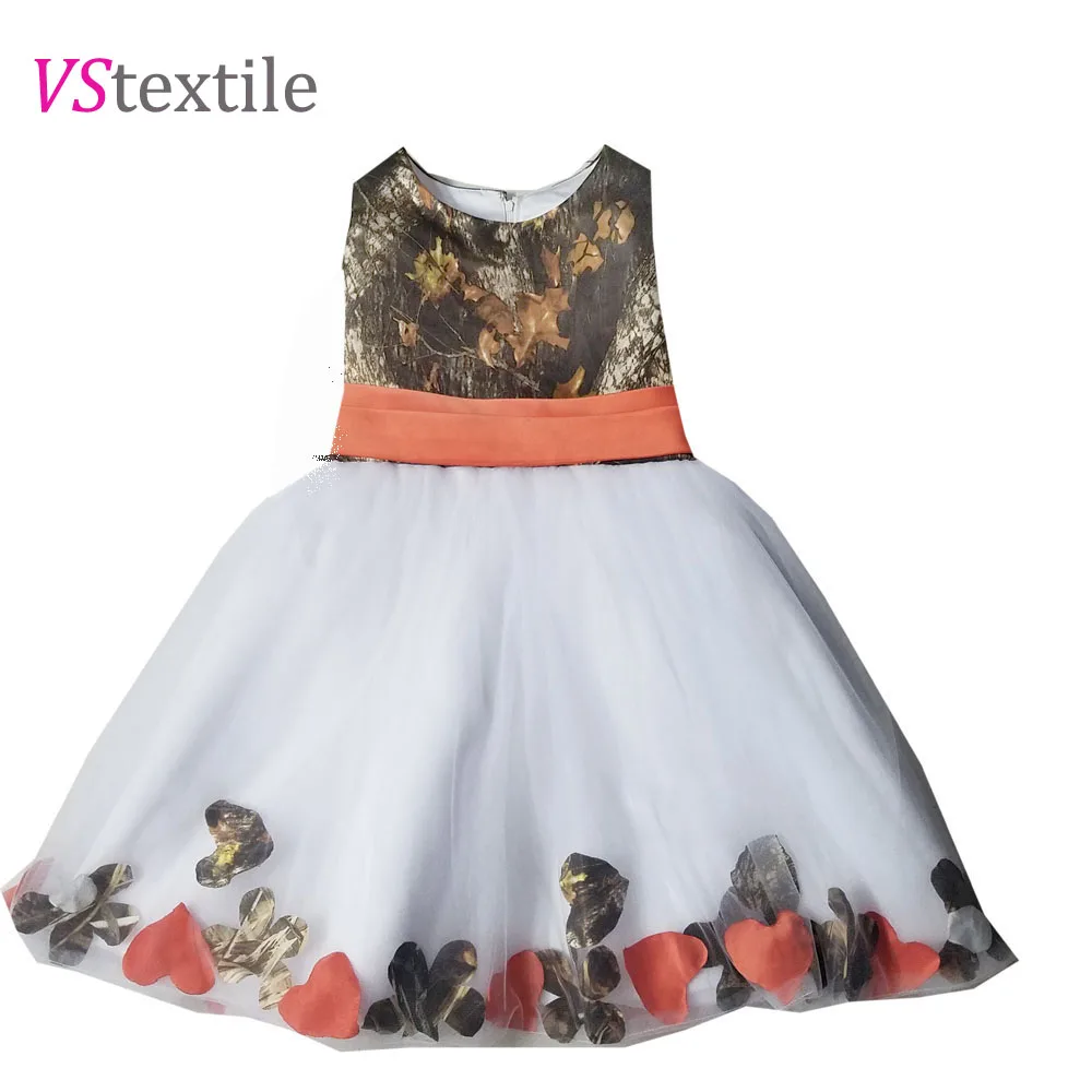 

Camo Flower Girl Dresses Kids Wedding Party Gowns
