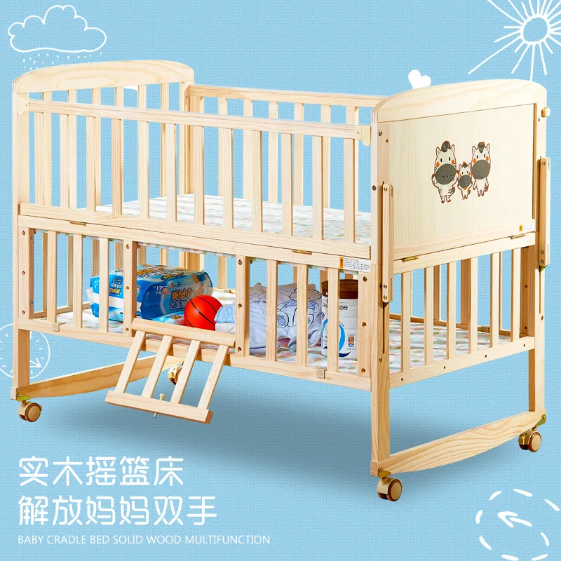 Детская деревянная кроватка Legno Del Bambino Multi funzione Portatile Culla Letto новорожденного игры