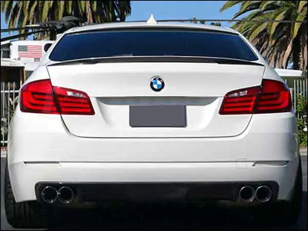 Неокрашенный P стиль спойлер багажника Подходит для BMW 5 SERIES F10 F18 528 535 550 2011UP B101F|for