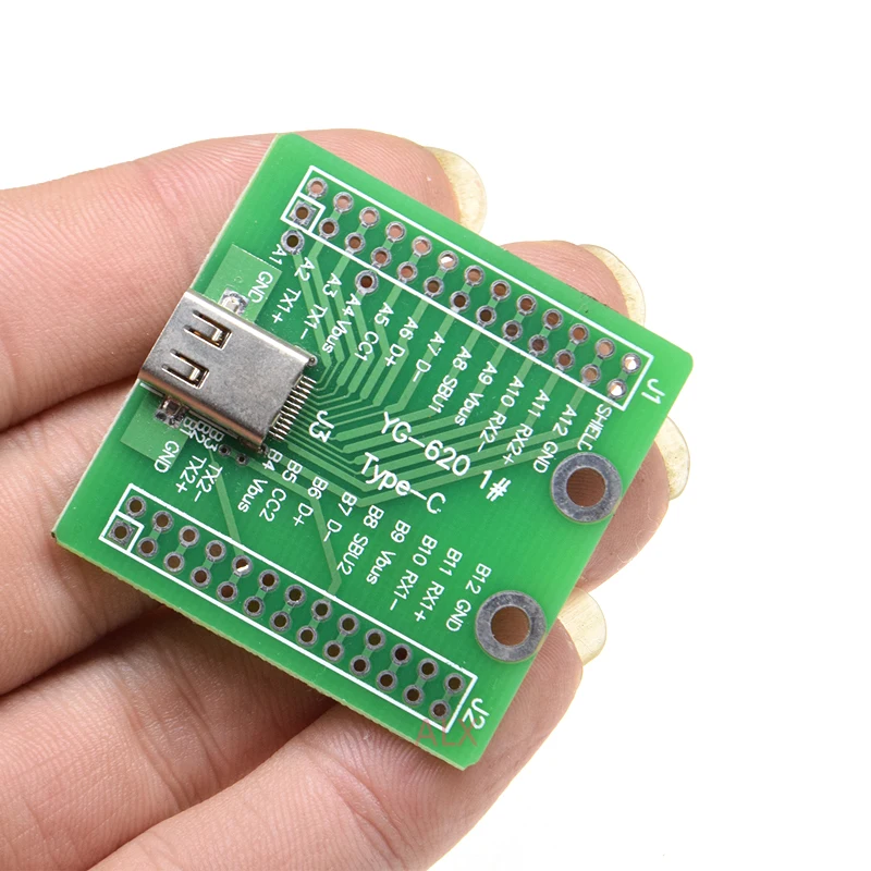 1 шт. тестовая плата кабеля USB 3 типа c с гнездовым разъемом для DIP
