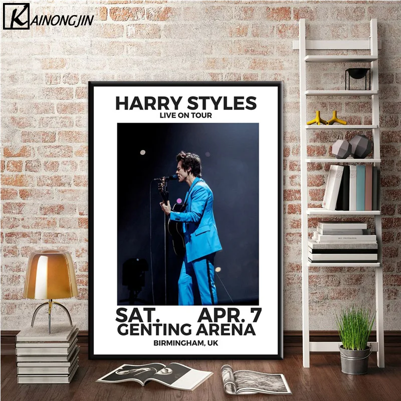 0007 Harry Styles World Tour Live Cover история художественный постер Картина Настенная картина домашний декор, плакаты и принты - Цвет: 0007