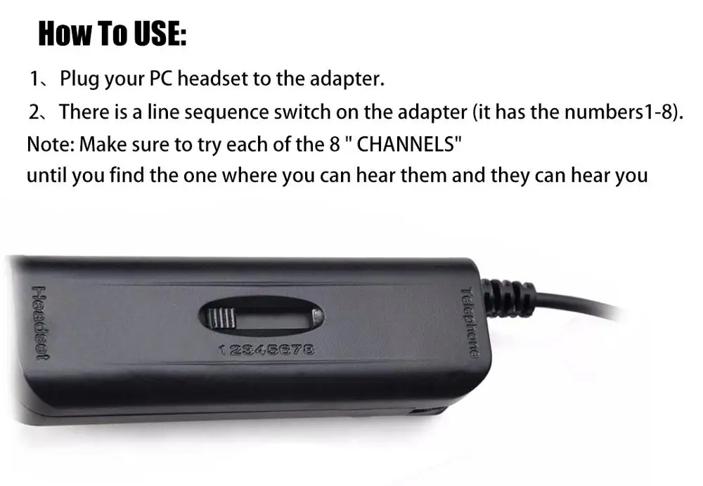 ПК гарнитура для RJ9/RJ10/RJ22 адаптер телефонного переключателя с 8 линиями цепи