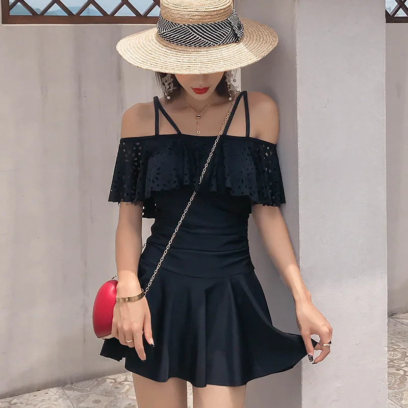 Закрытый купальник Triquinis Цельный в стиле ретро облегающий для подростков Badpak