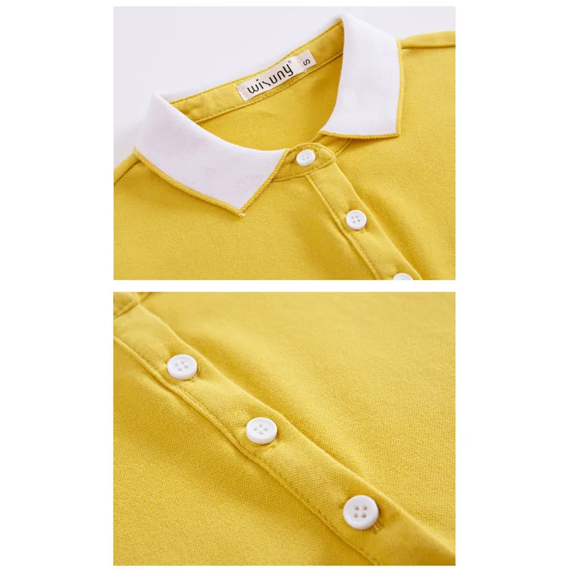 Летние женские рубашки-поло модные трендовые с коротким рукавом поло воротник