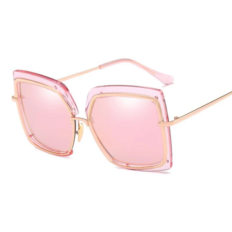 2019 большие солнцезащитные очки женские в стиле ретро модные брендовые