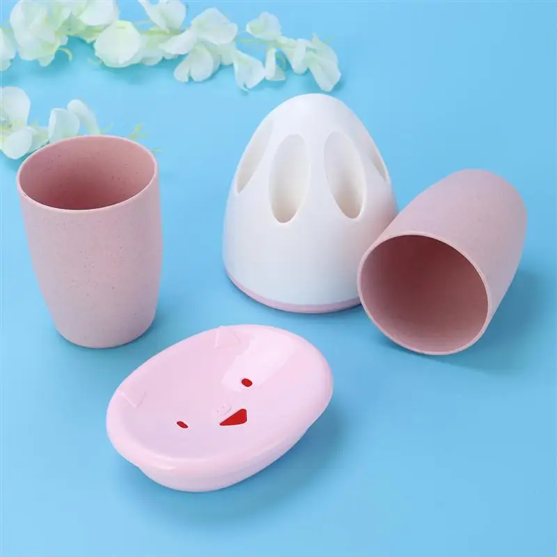 4 шт./1 набор аксессуары для ванной пластиковый милый практичный держатель мыла