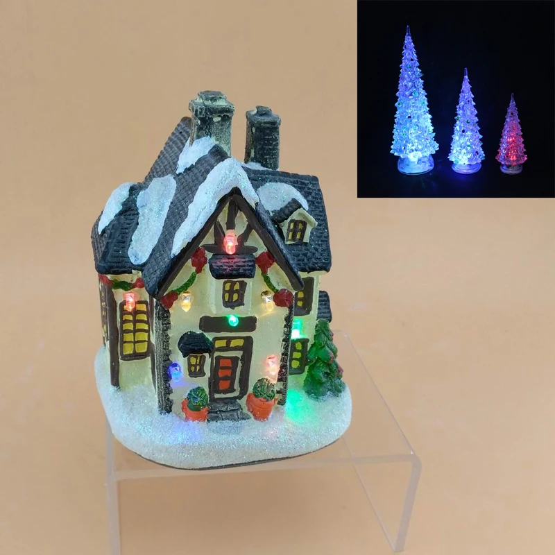 Светодиодная 5 светодио дный дюймовая Смола рождественсветодио ское