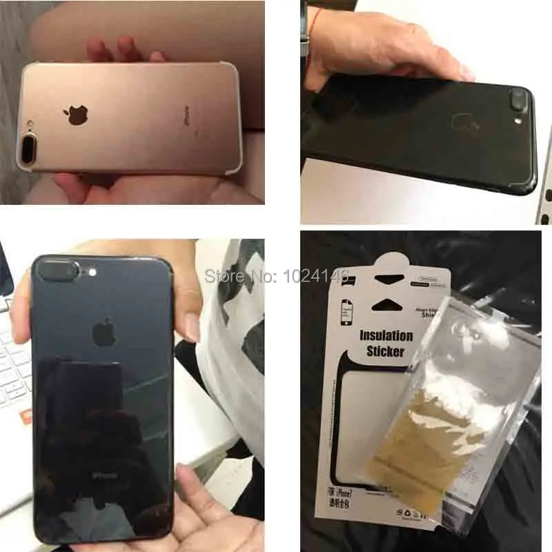 2 шт для Apple iPhone 7/7plus 7 Plus ультра тонкая полная защита задней панели прозрачная