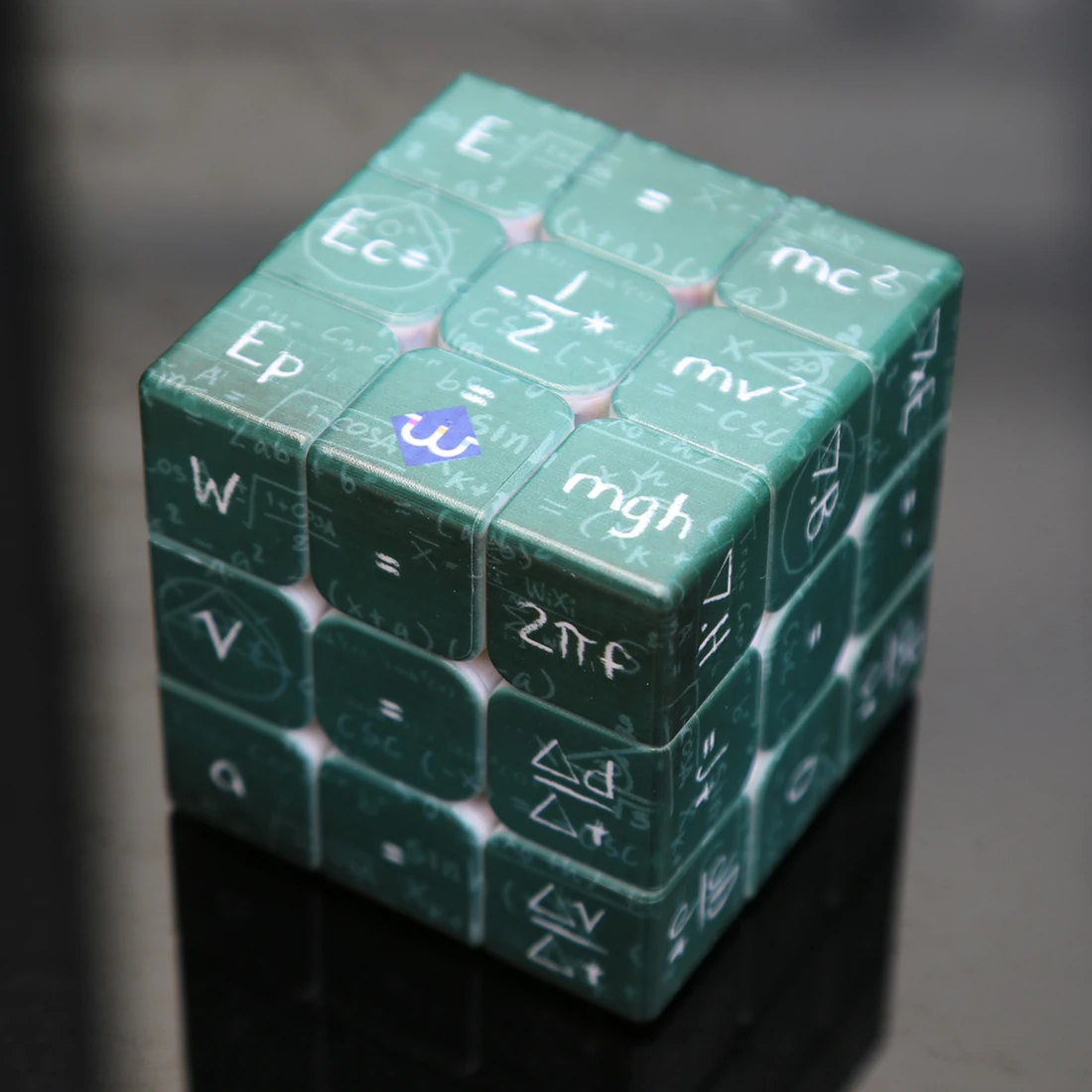 Fangmo UV физический 3x3x3 волшебный куб головоломка игрушка для тренировки мозга-зеленое дно