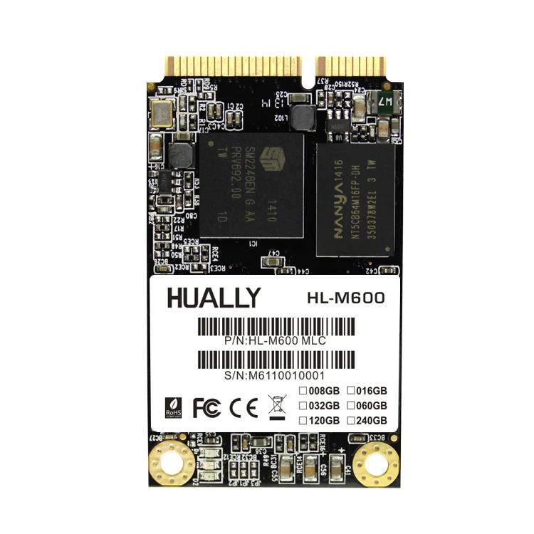 Hually MSATA3 Высокое качество mini pcie SSD 60 ГБ 120 240 твердотельный диск HD Жесткий для