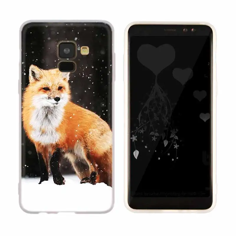 a8 Г-н милое платье с лисой для samsung Galaxy A10/A30/A40/A50/A70 A9 A8 A6 a7 A3 A5 ТПУ чехол мягкое сиденье автомобиля - Цвет: a8