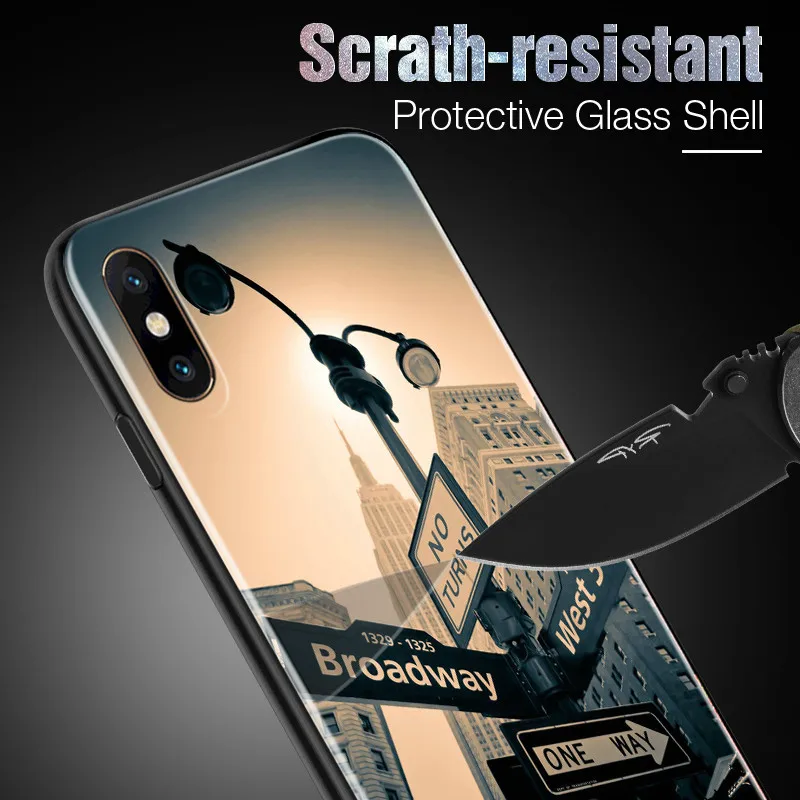 Роскошный чехол из закаленного стекла для Redmi Note 7 6 Xiaomi 9 SE Plus 5X 6X |