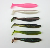 basslegend 5 pcs japan new fishing soft bait for bass plastic lure swimbait soft shad t shape 100mm12g
