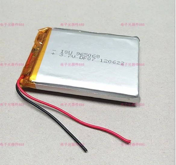 

New Hot A 3.7V polymer lithium battery 105068 965068 GPS navigation mobile power Tablet PC Rechargeable Li-ion Cell