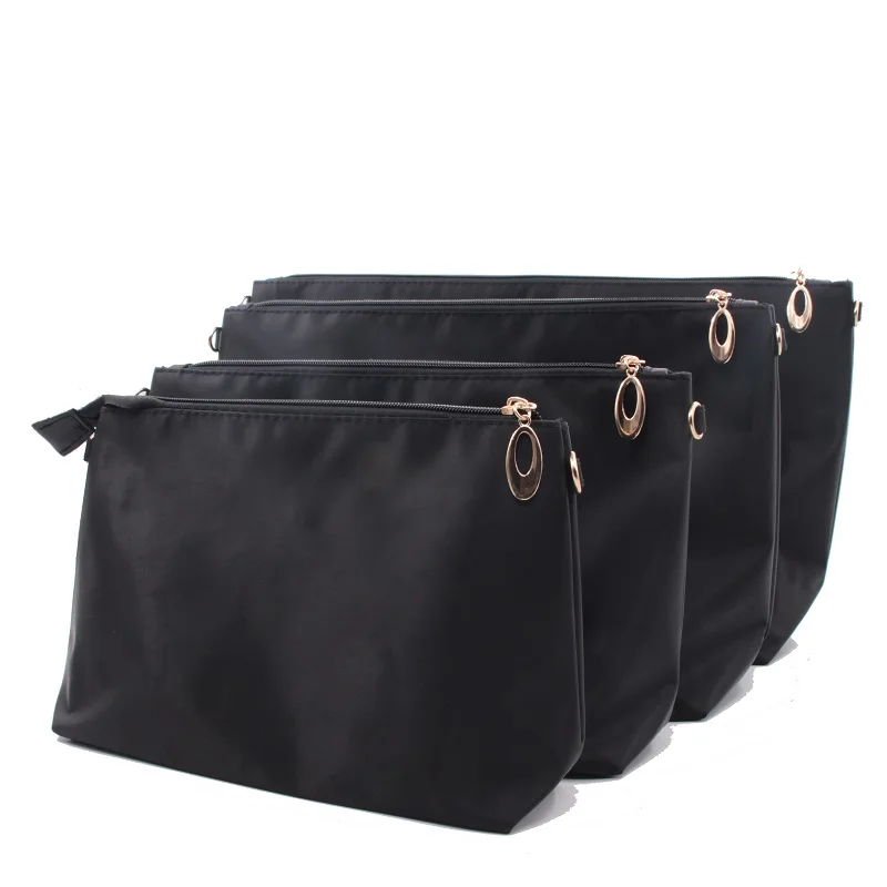 Сумка Органайзер нейлоновая черная с карманами на молнии|bag insert organizer|bag insertorganizador