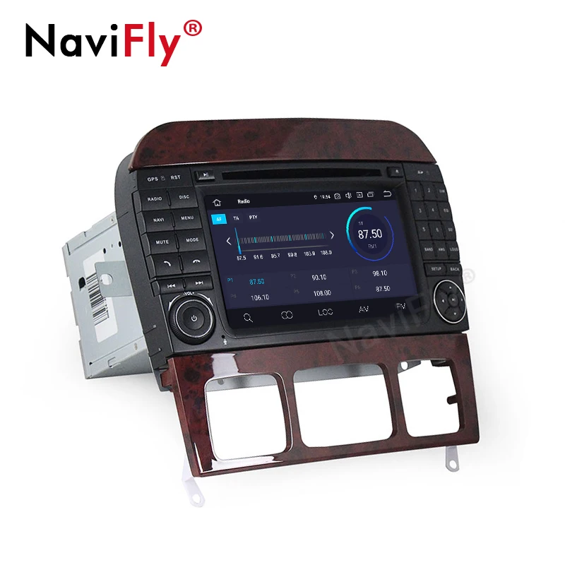 NaviFly IPS экран DSP Android 9 0 2din мультимедиа для Mercedes/Benz S Class W220 S280 S320 S430 S500 S55 W215 CL600