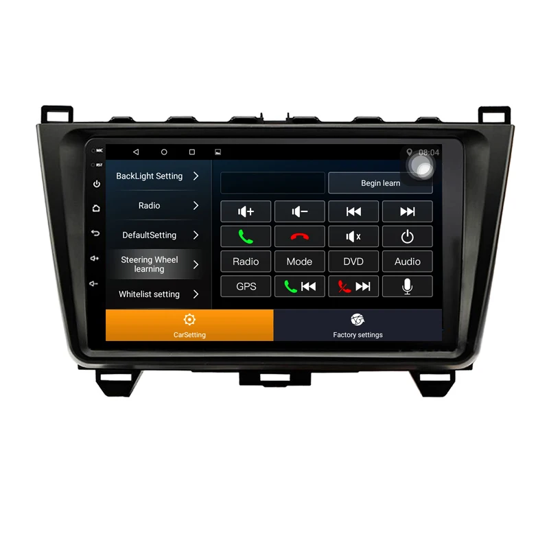 Quad Core Android 9.1 1G RAM Car Radio for mazda 6 2008-2011 with GPS Navigation steering wheel Google map | Автомобили и
