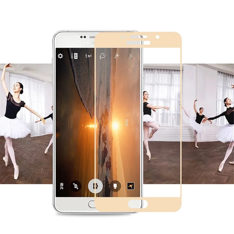 2 шт полное покрытие Защитное стекло для samsung j5 j7 2017 A8 2018 закаленное на galaxy a3 a5 a7