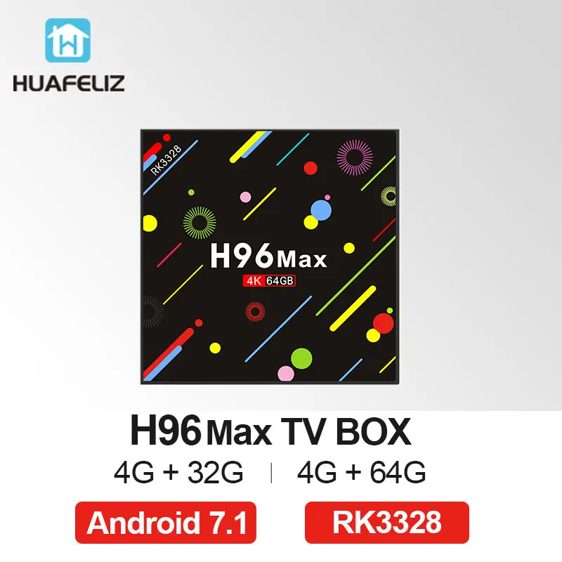 H96 MAX H2 Android 7 1 ТВ коробка 4 ГБ 32 ГБ/64 RK3328 ядра К Smart BT 0 2 5 г/5 г WI-FI телеприставки PK x92 X96 |