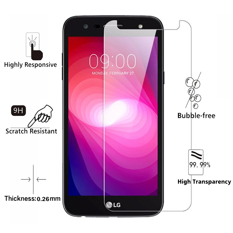 10 шт./лот 2.5D Закаленное стекло для LG X Power 2 9H Высокое качество Взрывозащищенная