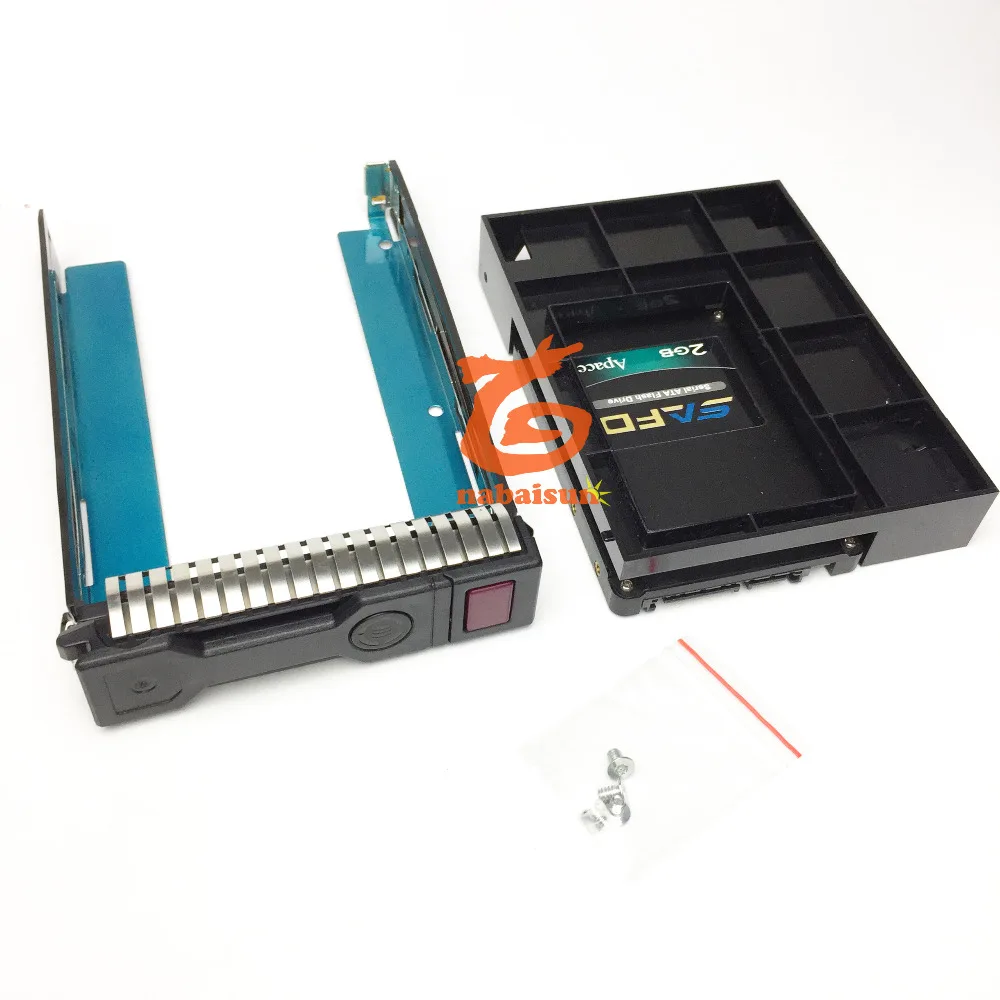 НОВЫЙ Конвертер GEN8/GEN9 2 5 &quotSSD на 3 5&quot SATA лоток для жесткого диска Caddy 651314 001 + 661914