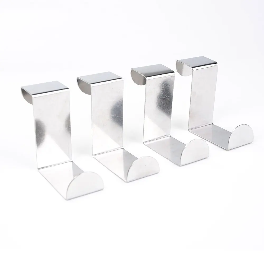 4 шт. Нержавеющая сталь двери Крючки Висячие Вешалка держатель для подвешивания