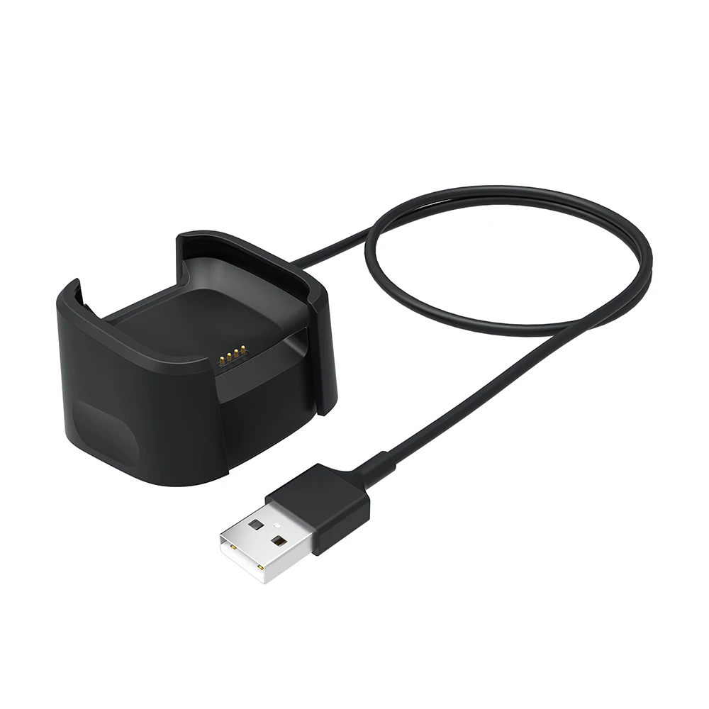 Зарядная док станция с USB кабелем для Fitbit Versa высококачественный сменный зарядный
